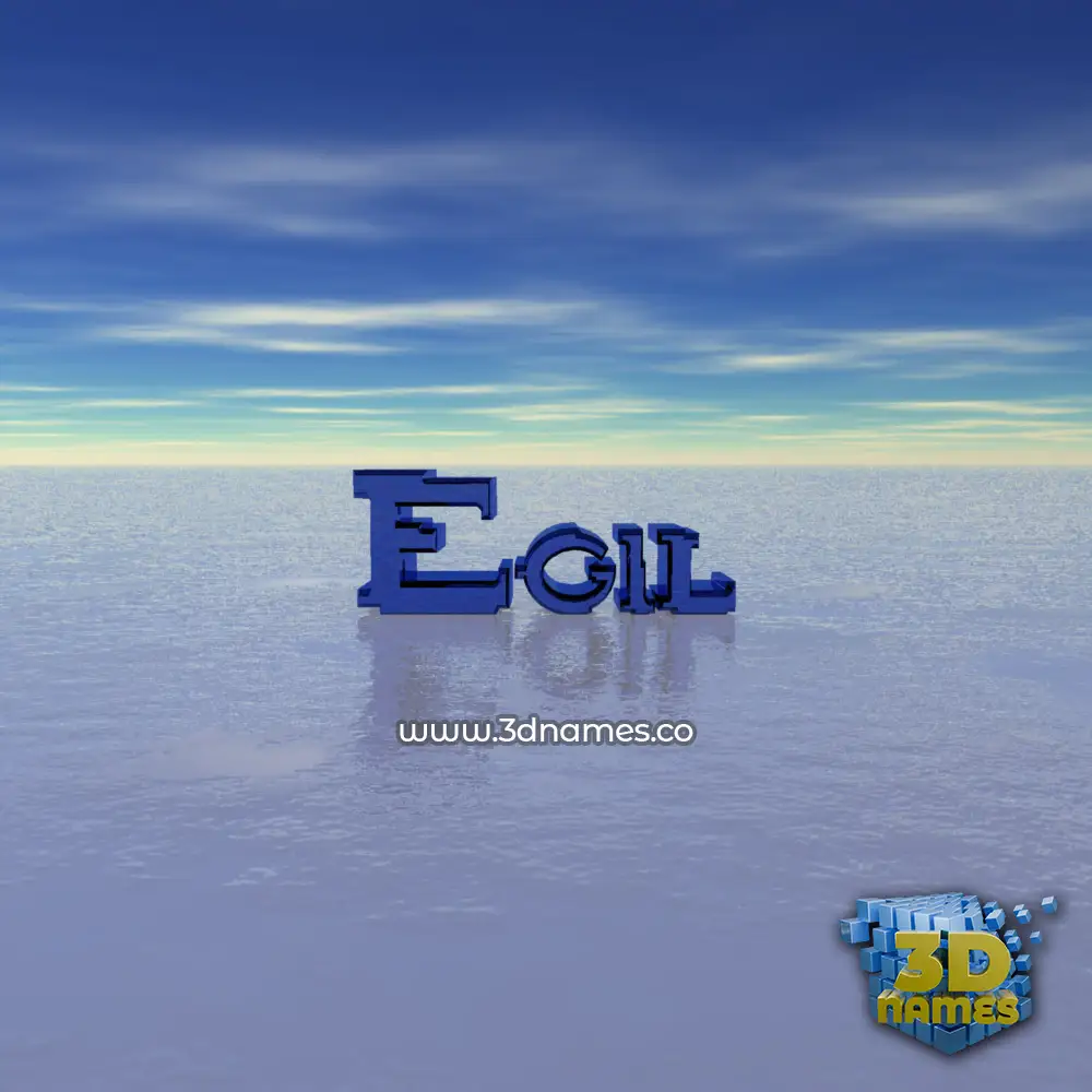 egil in Horizon style - 3D name wallpaper
