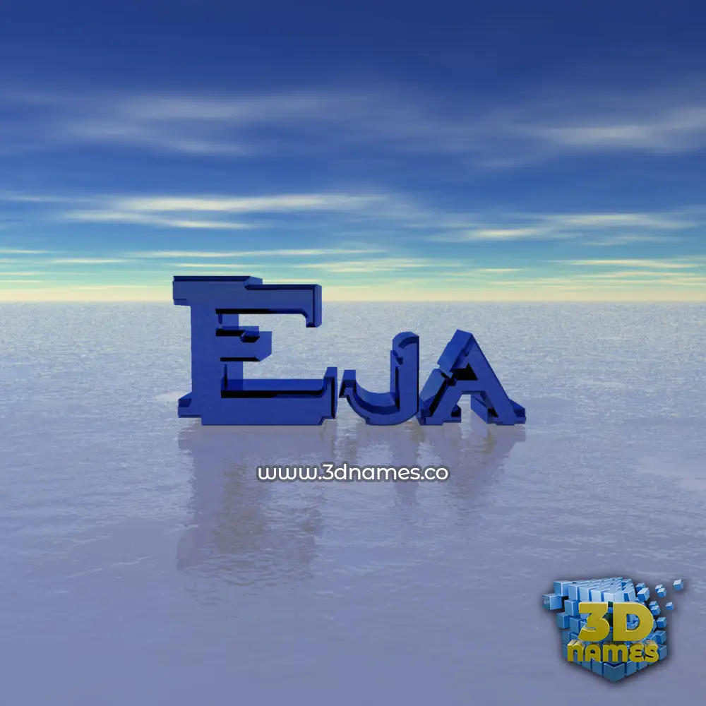eja in Horizon style - 3D name wallpaper