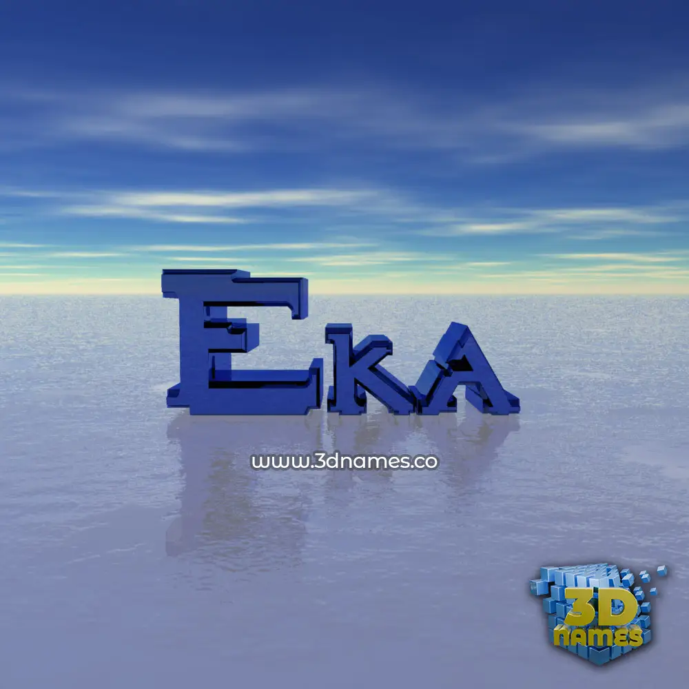 eka in Horizon style - 3D name wallpaper