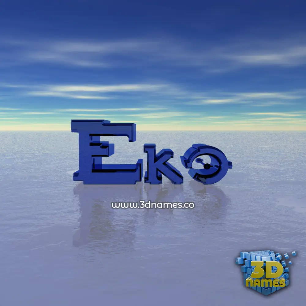 eko in Horizon style - 3D name wallpaper