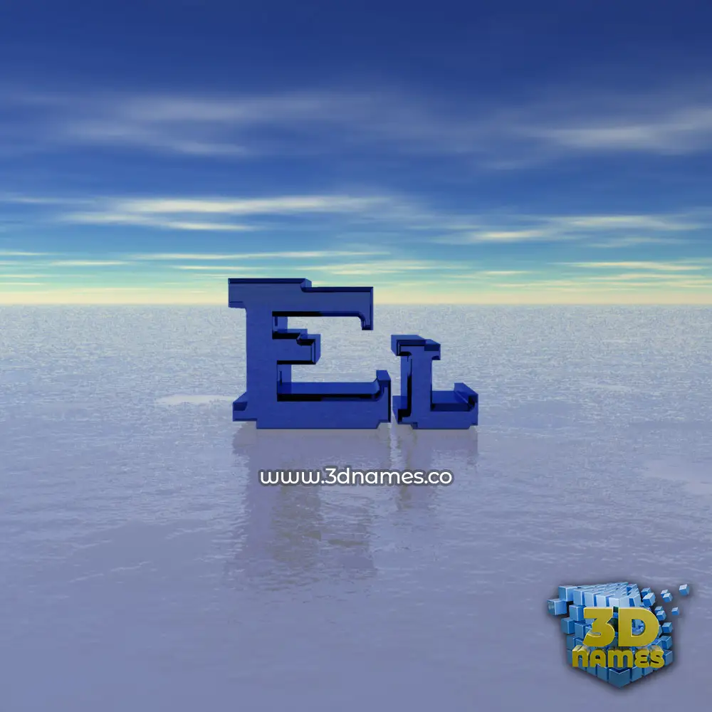 el in Horizon style - 3D name wallpaper