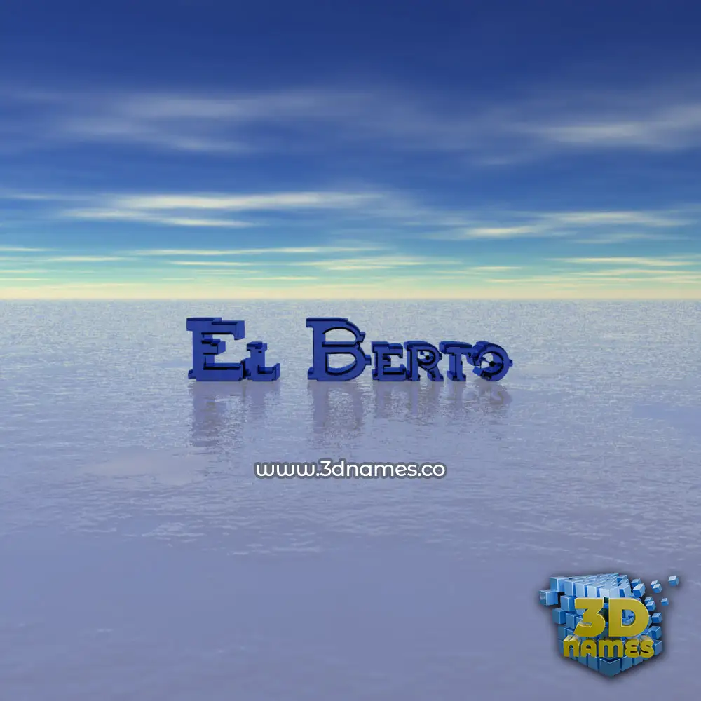el berto in Horizon style - 3D name wallpaper
