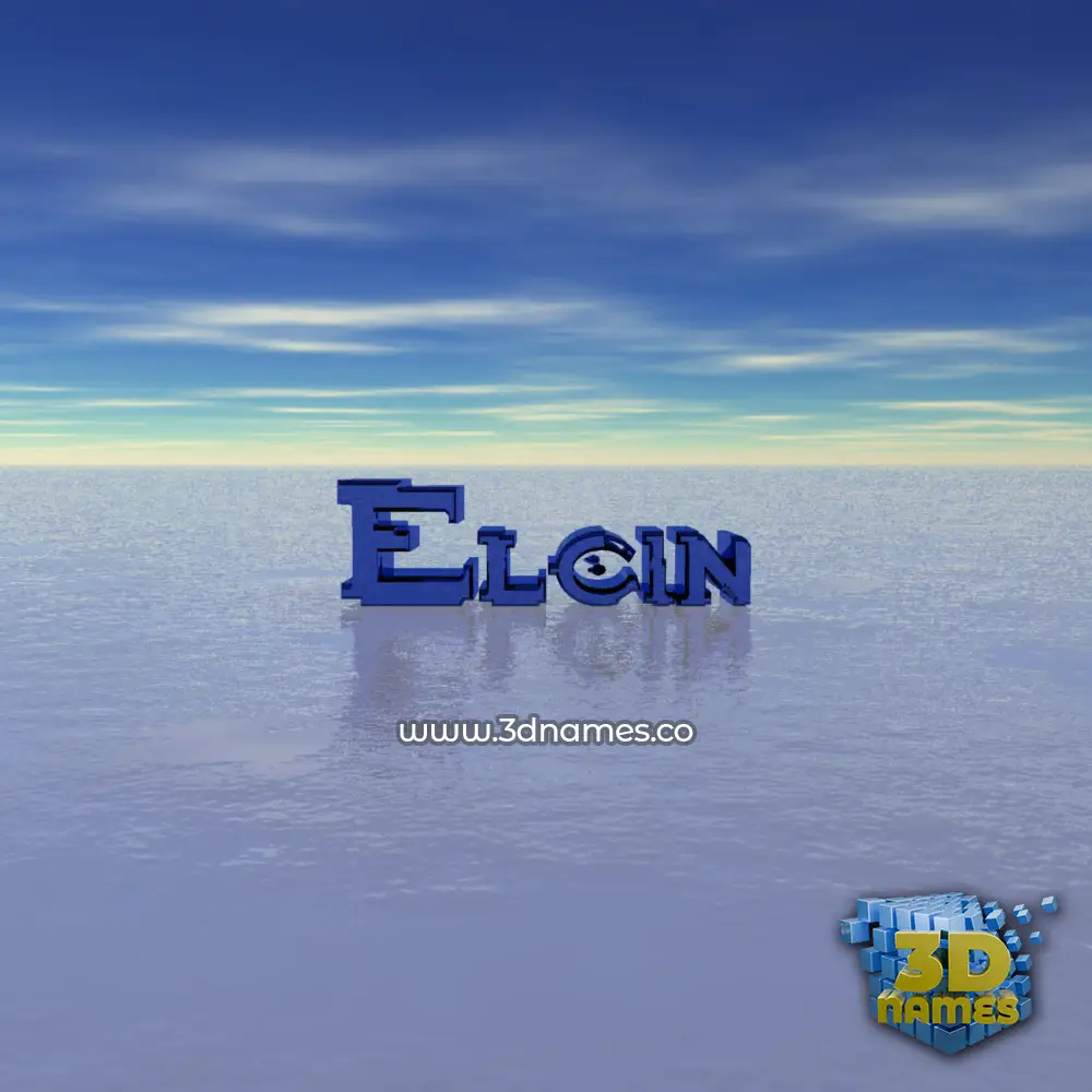 elcin in Horizon style - 3D name wallpaper