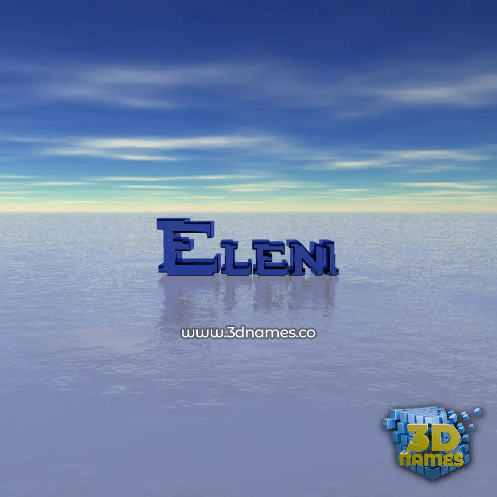eleni in Horizon style - 3D name wallpaper