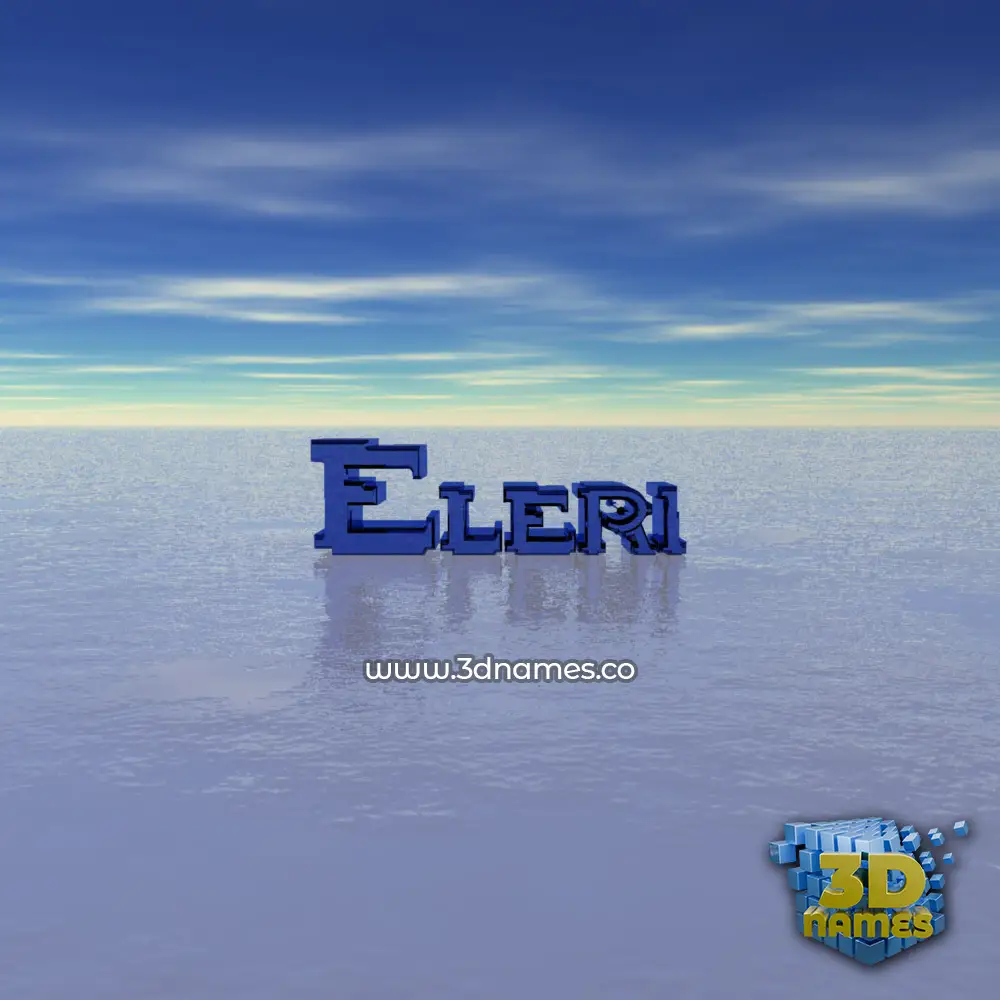 eleri in Horizon style - 3D name wallpaper
