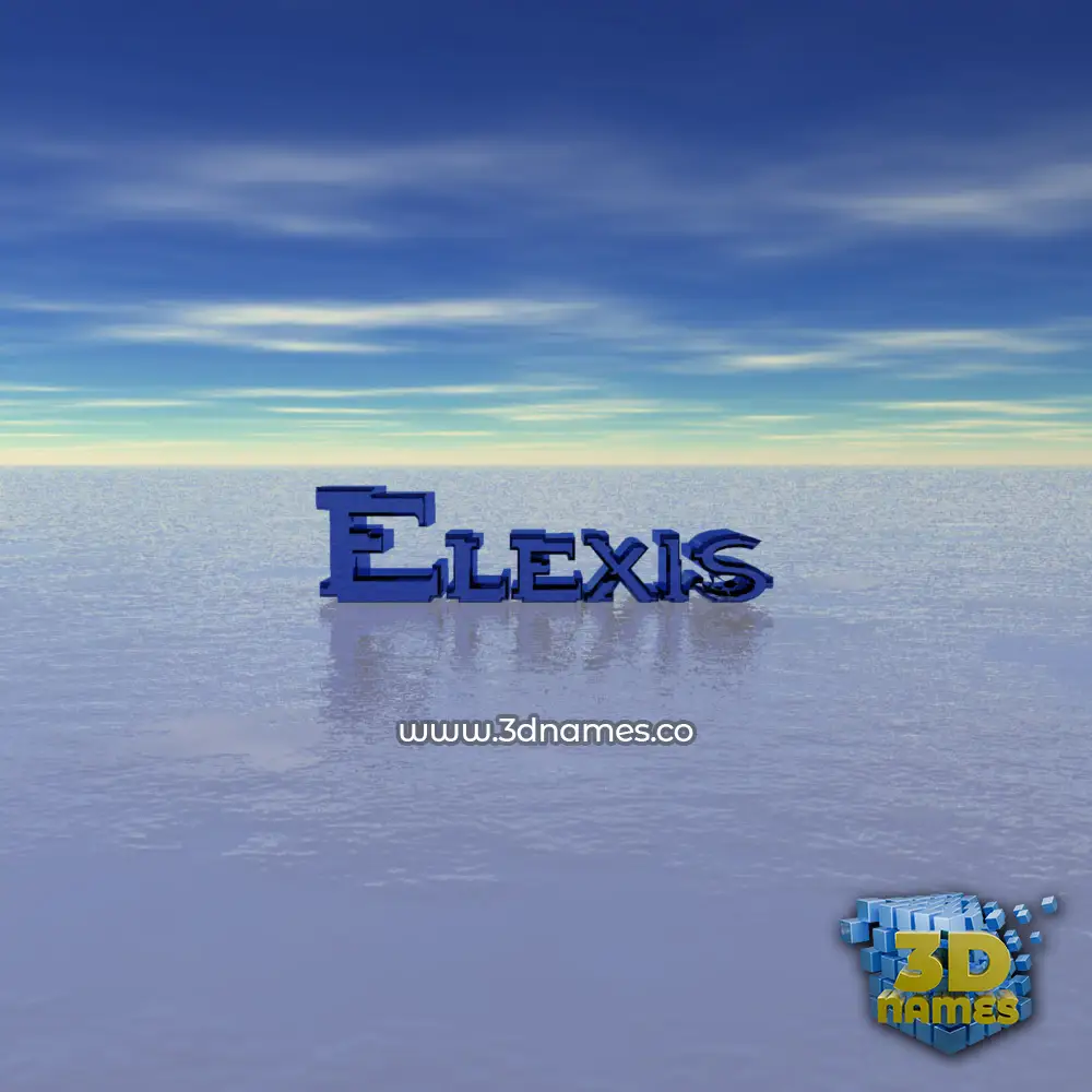 elexis in Horizon style - 3D name wallpaper