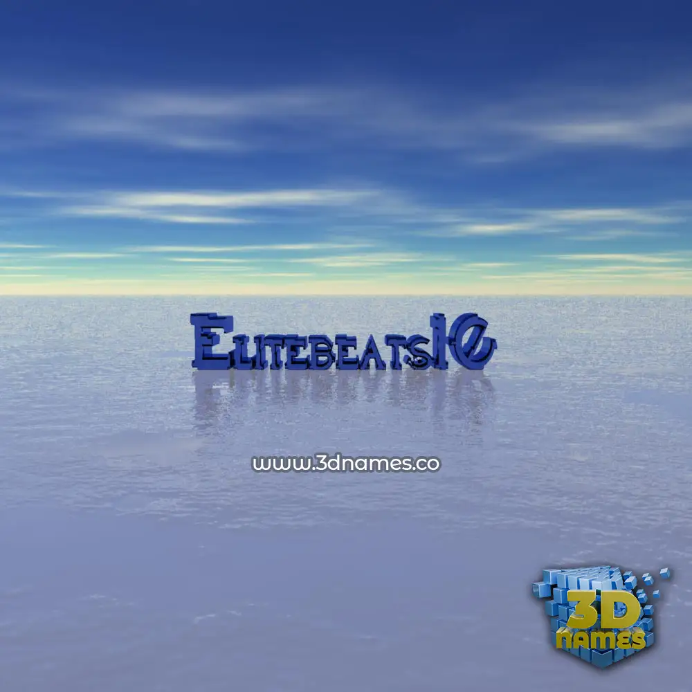 elitebeats10 in Horizon style - 3D name wallpaper