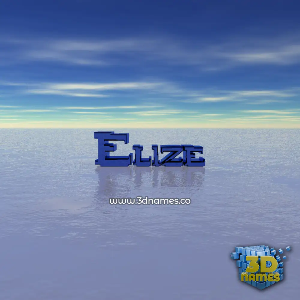 elize in Horizon style - 3D name wallpaper