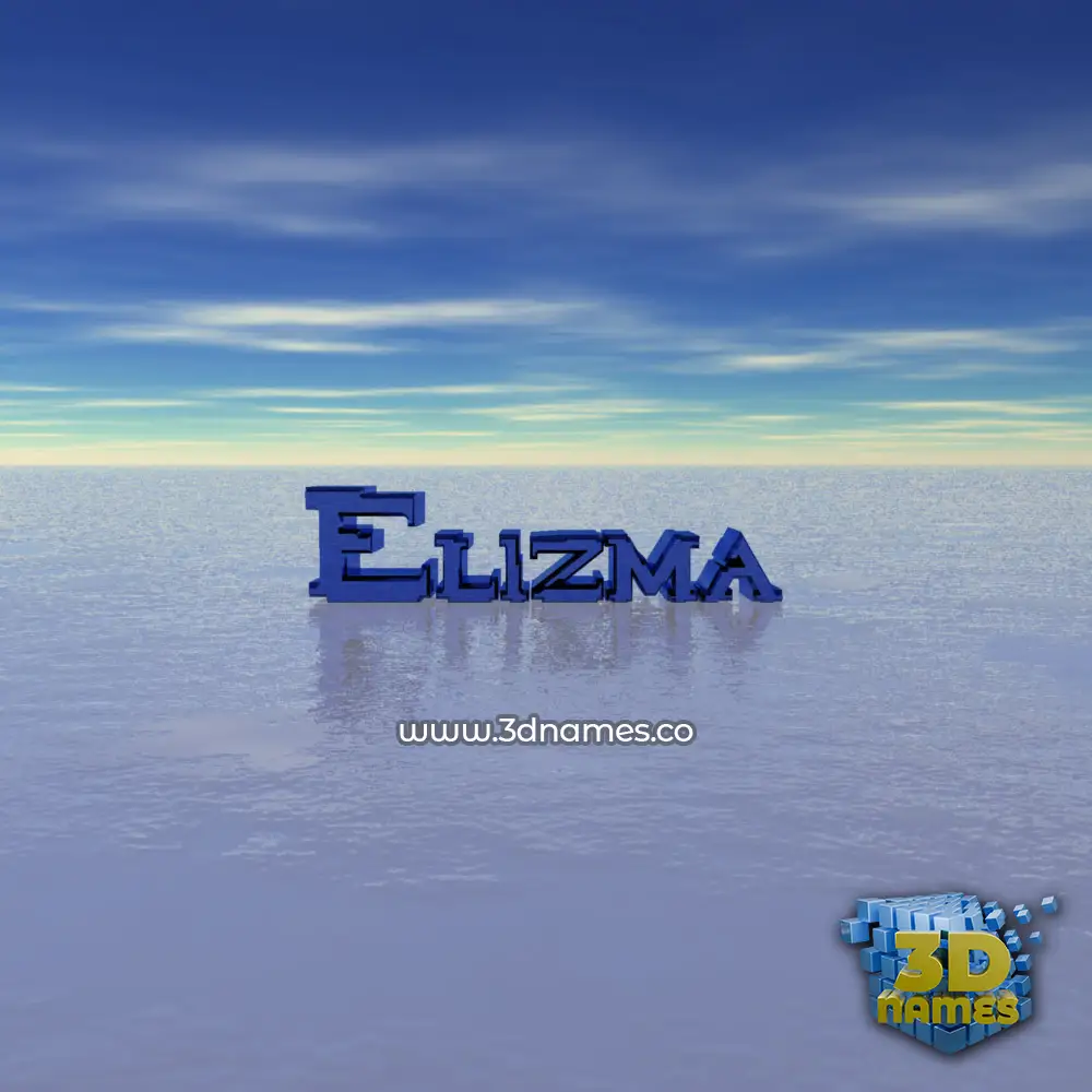 elizma in Horizon style - 3D name wallpaper