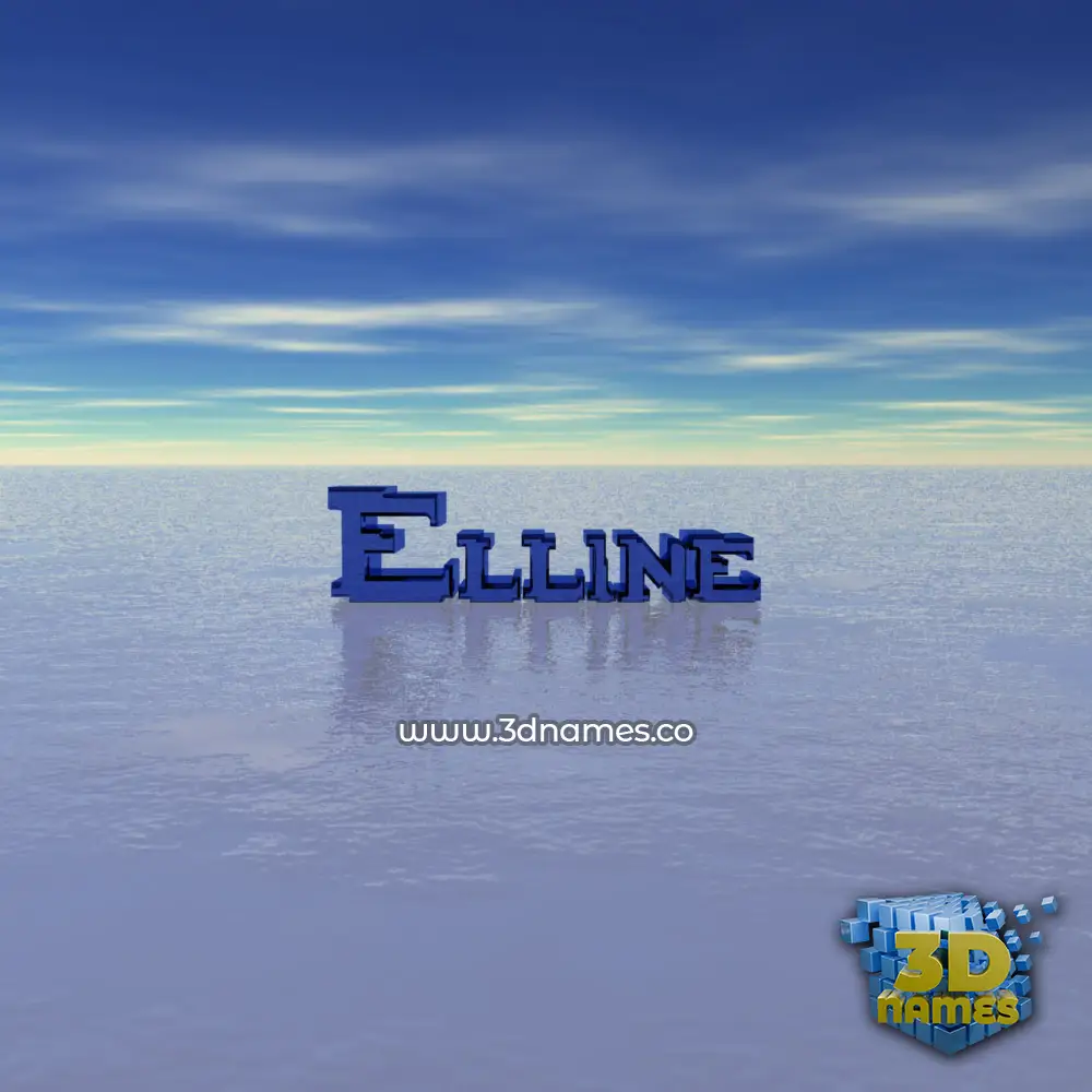elline in Horizon style - 3D name wallpaper