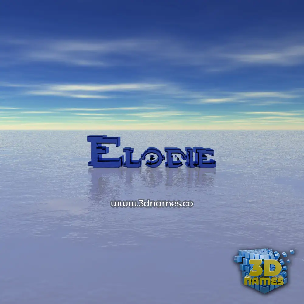 elodie in Horizon style - 3D name wallpaper