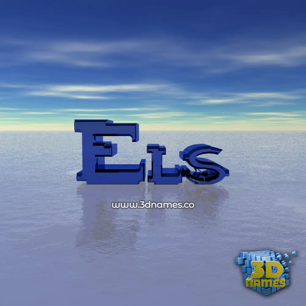 els in Horizon style - 3D name wallpaper