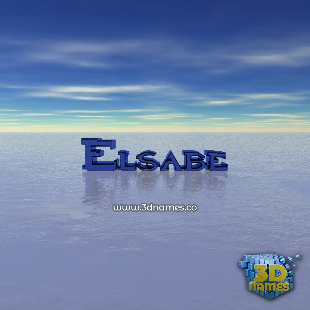 elsabe in Horizon style - 3D name wallpaper