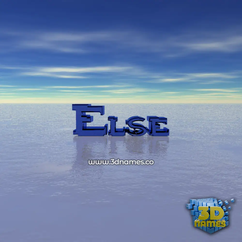 else in Horizon style - 3D name wallpaper