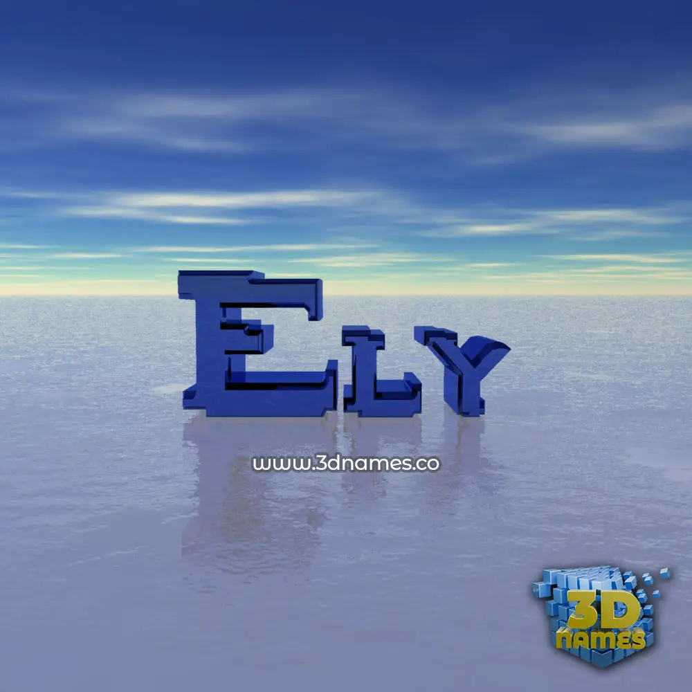 ely in Horizon style - 3D name wallpaper