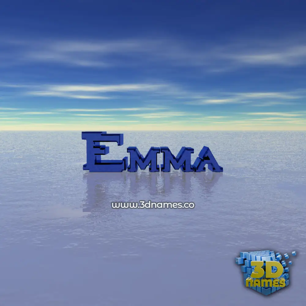 emma in Horizon style - 3D name wallpaper
