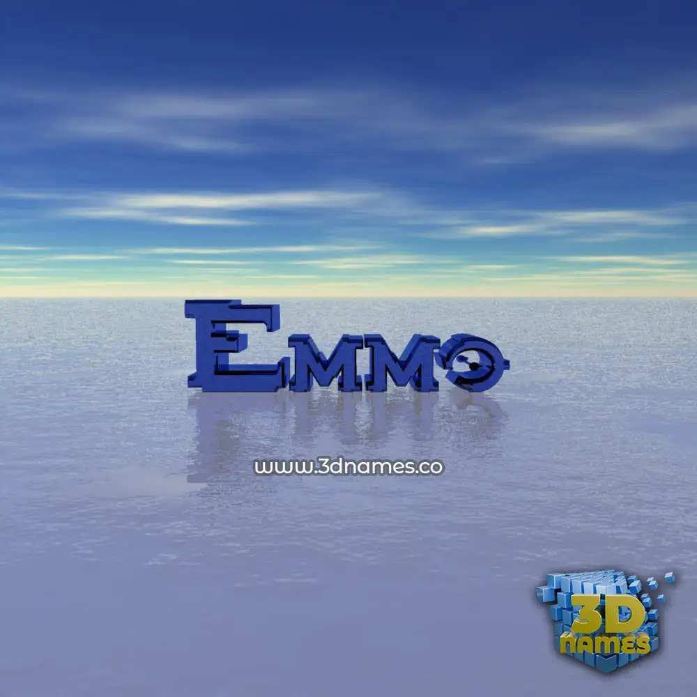 emmo in Horizon style - 3D name wallpaper