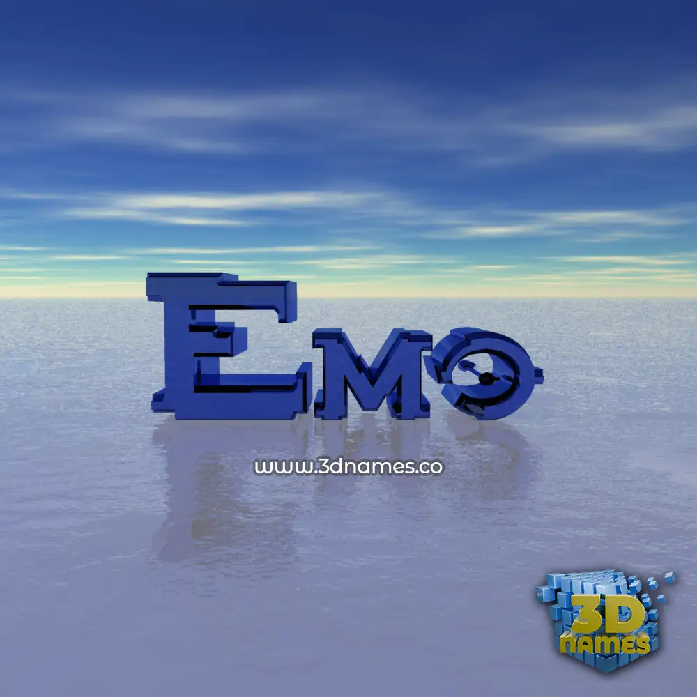 emo in Horizon style - 3D name wallpaper