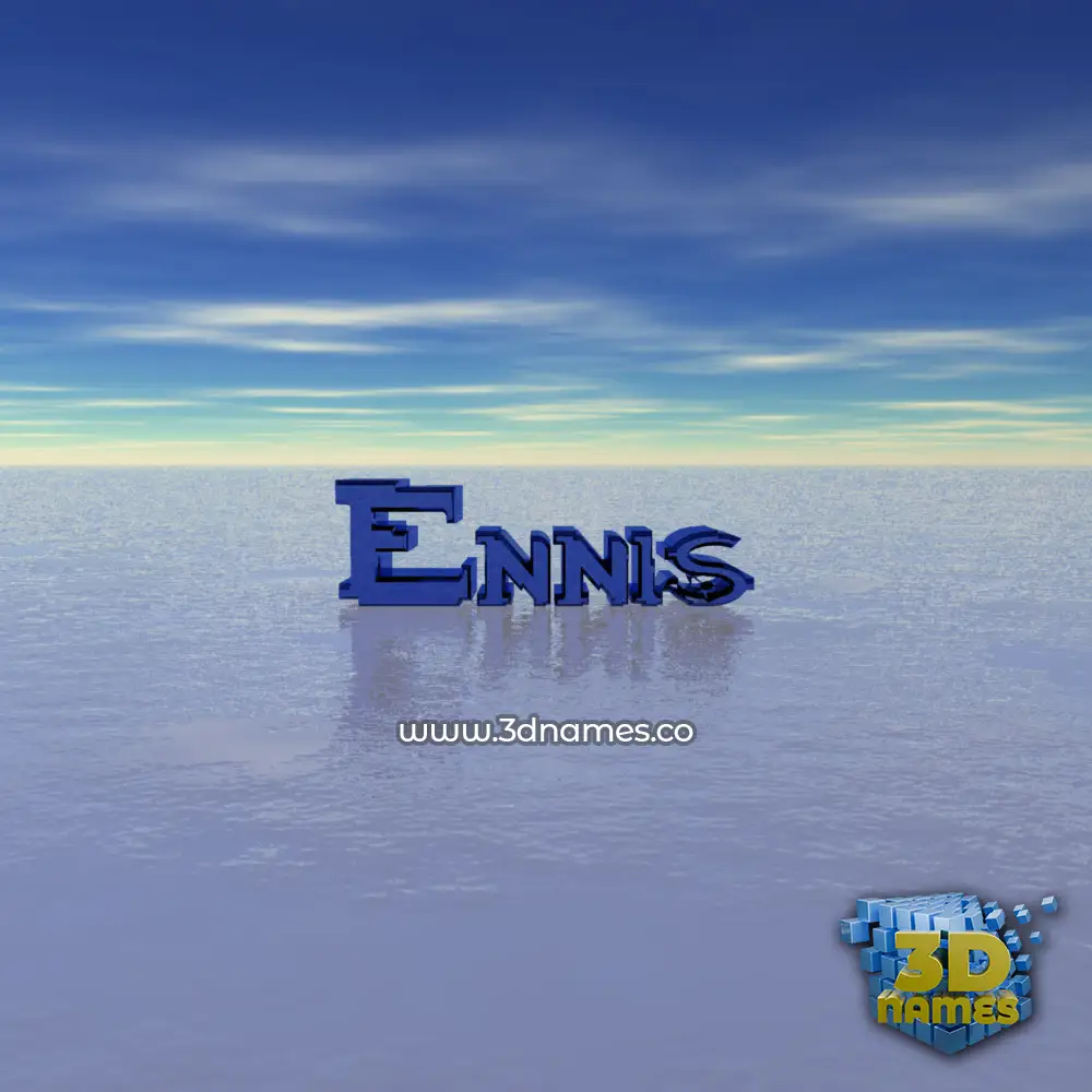ennis in Horizon style - 3D name wallpaper