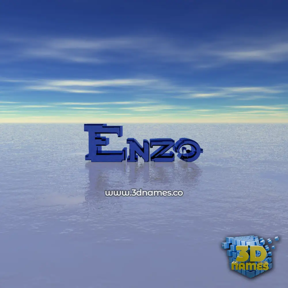 enzo in Horizon style - 3D name wallpaper