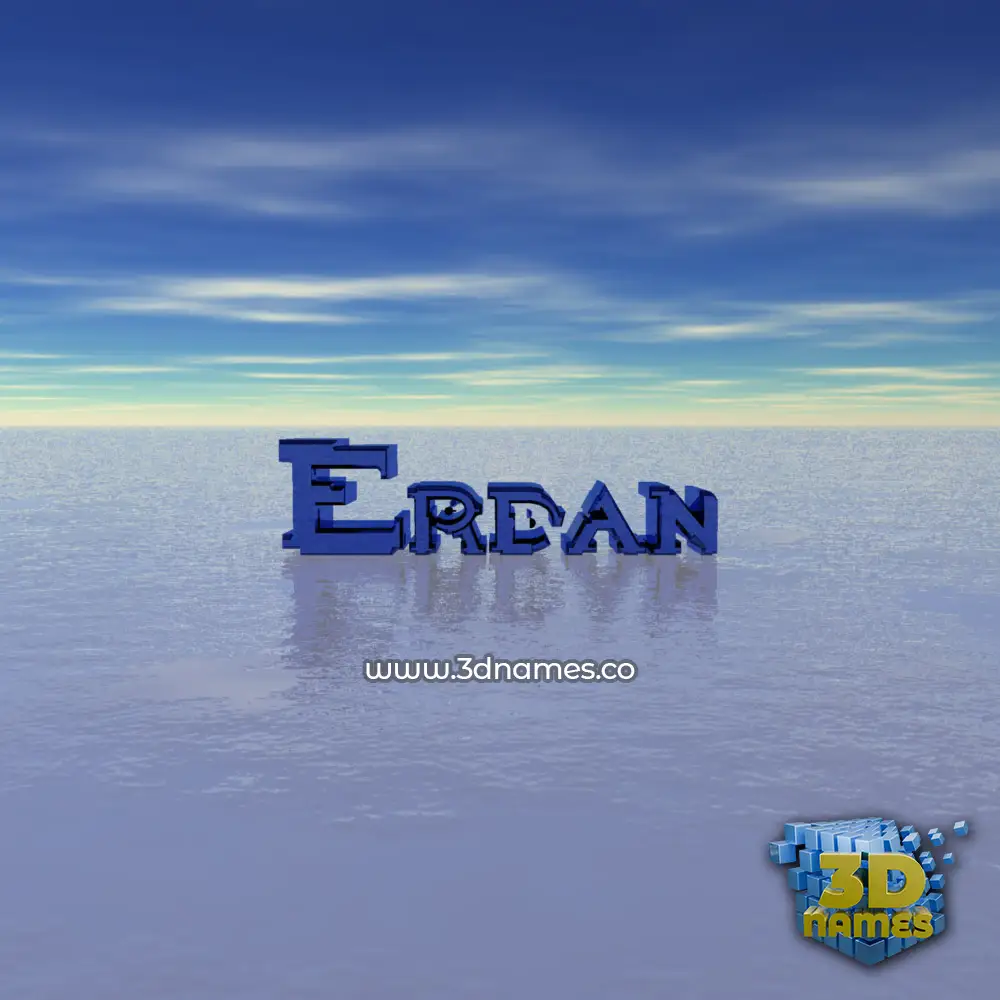 erdan in Horizon style - 3D name wallpaper