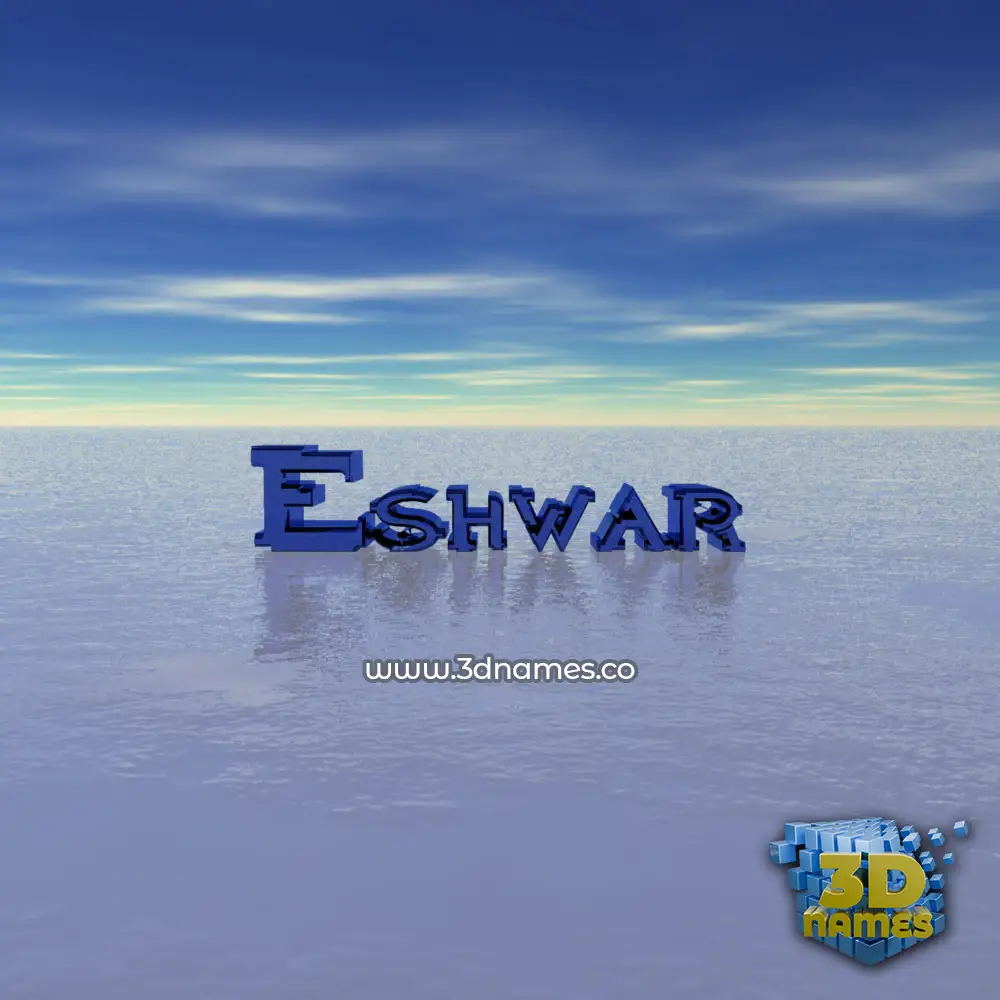 eshwar in Horizon style - 3D name wallpaper
