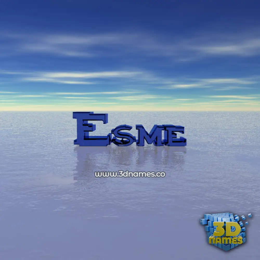 esme in Horizon style - 3D name wallpaper