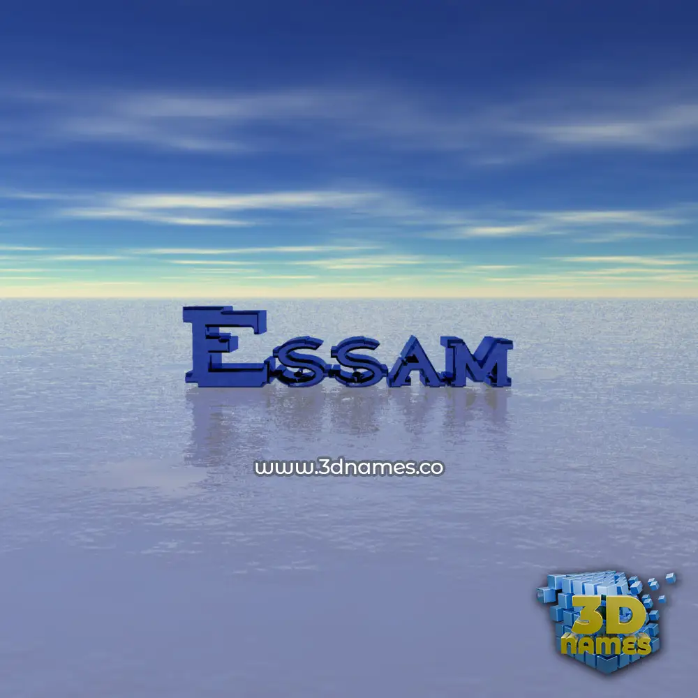 essam in Horizon style - 3D name wallpaper