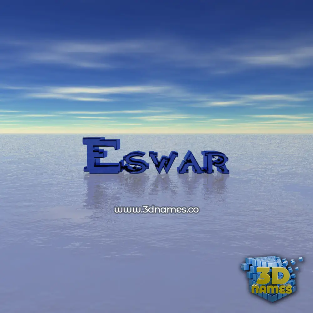 eswar in Horizon style - 3D name wallpaper
