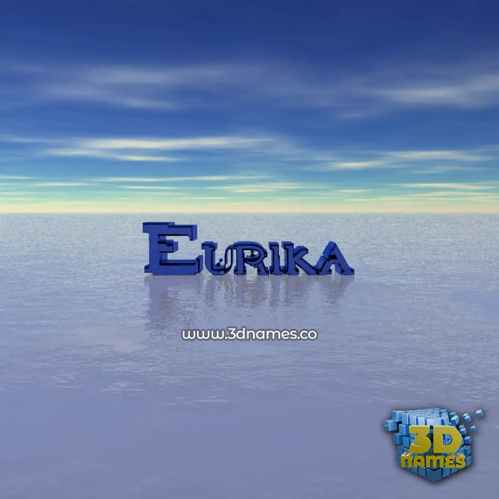 eurika in Horizon style - 3D name wallpaper