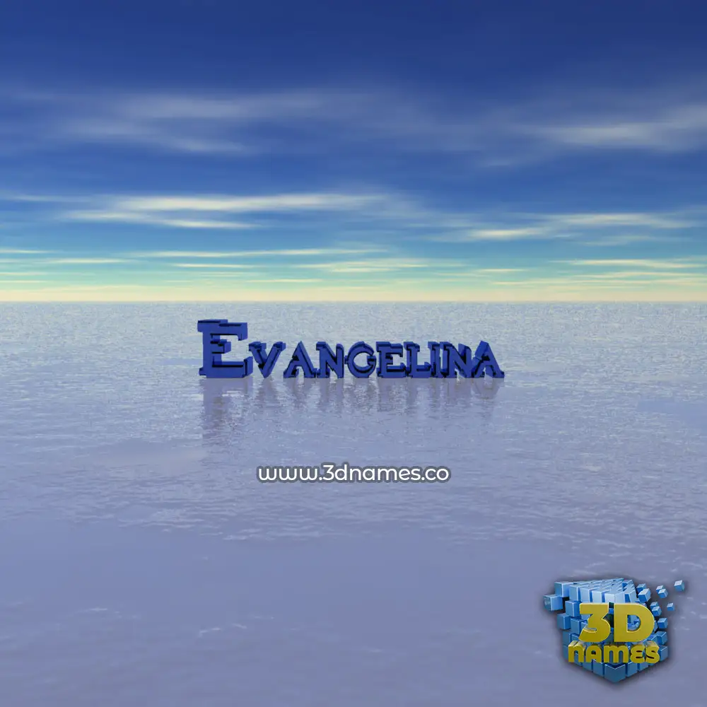 evangelina in Horizon style - 3D name wallpaper