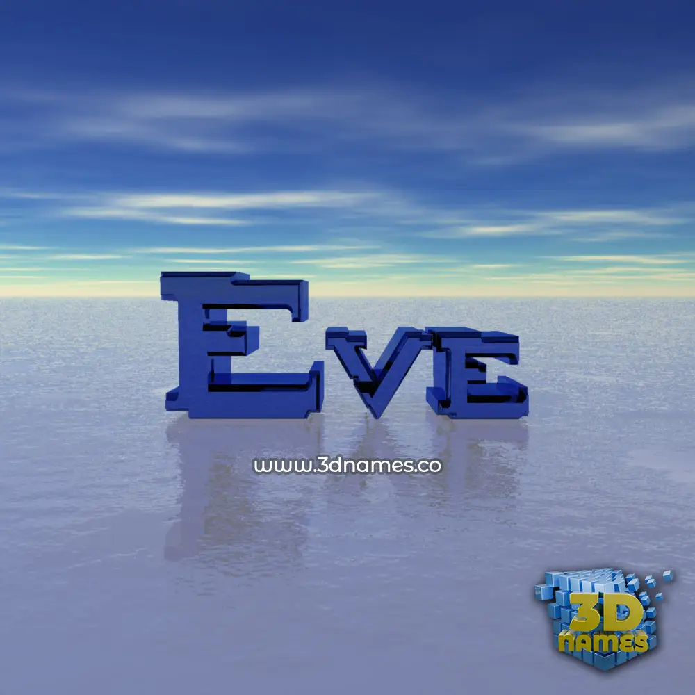 eve in Horizon style - 3D name wallpaper