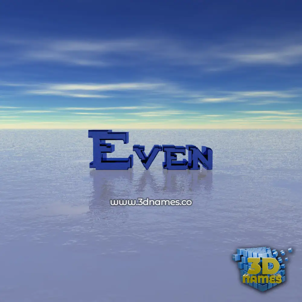 even in Horizon style - 3D name wallpaper