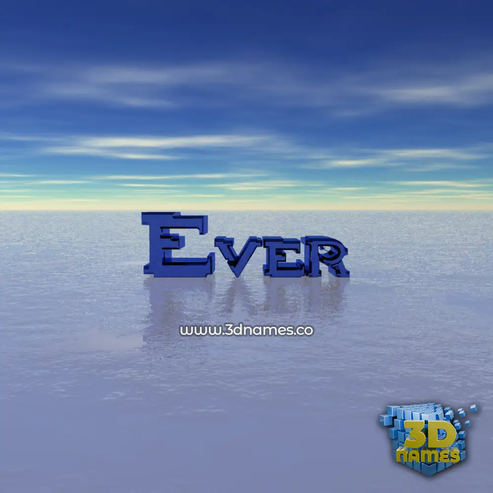 ever in Horizon style - 3D name wallpaper