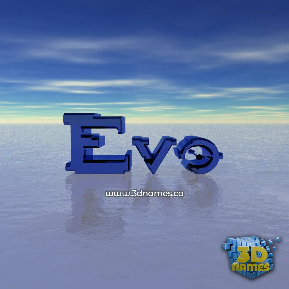 evo in Horizon style - 3D name wallpaper