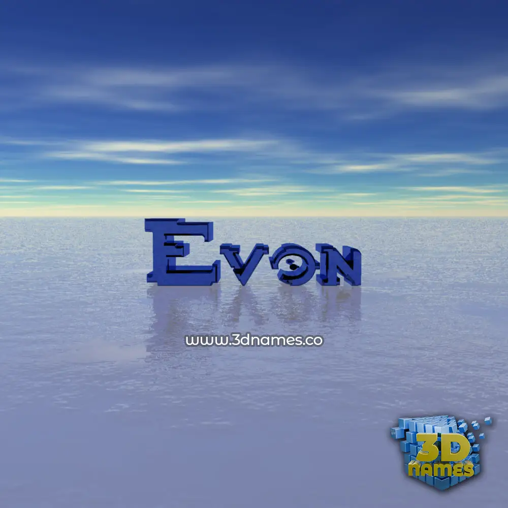 evon in Horizon style - 3D name wallpaper