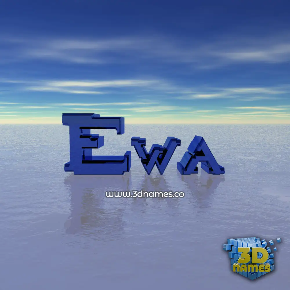 ewa in Horizon style - 3D name wallpaper
