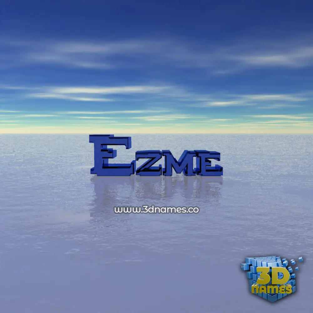 ezme in Horizon style - 3D name wallpaper