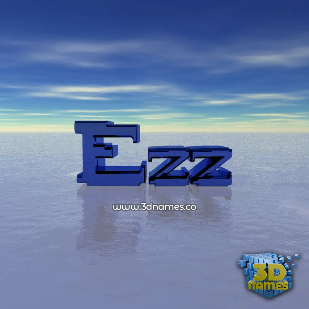 ezz in Horizon style - 3D name wallpaper
