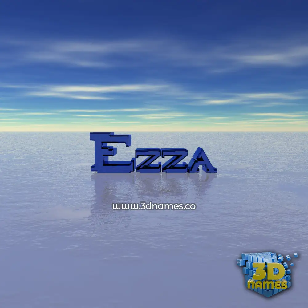 ezza in Horizon style - 3D name wallpaper
