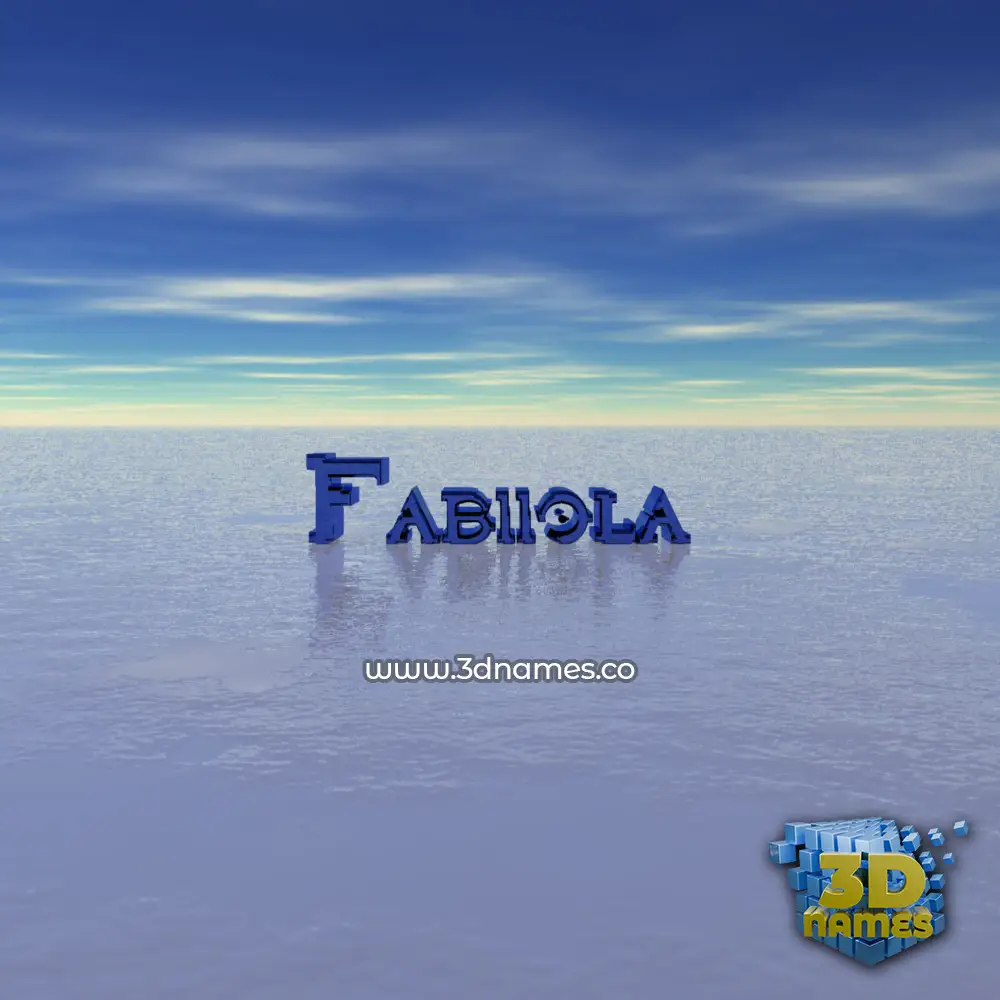 fabiiola in Horizon style - 3D name wallpaper