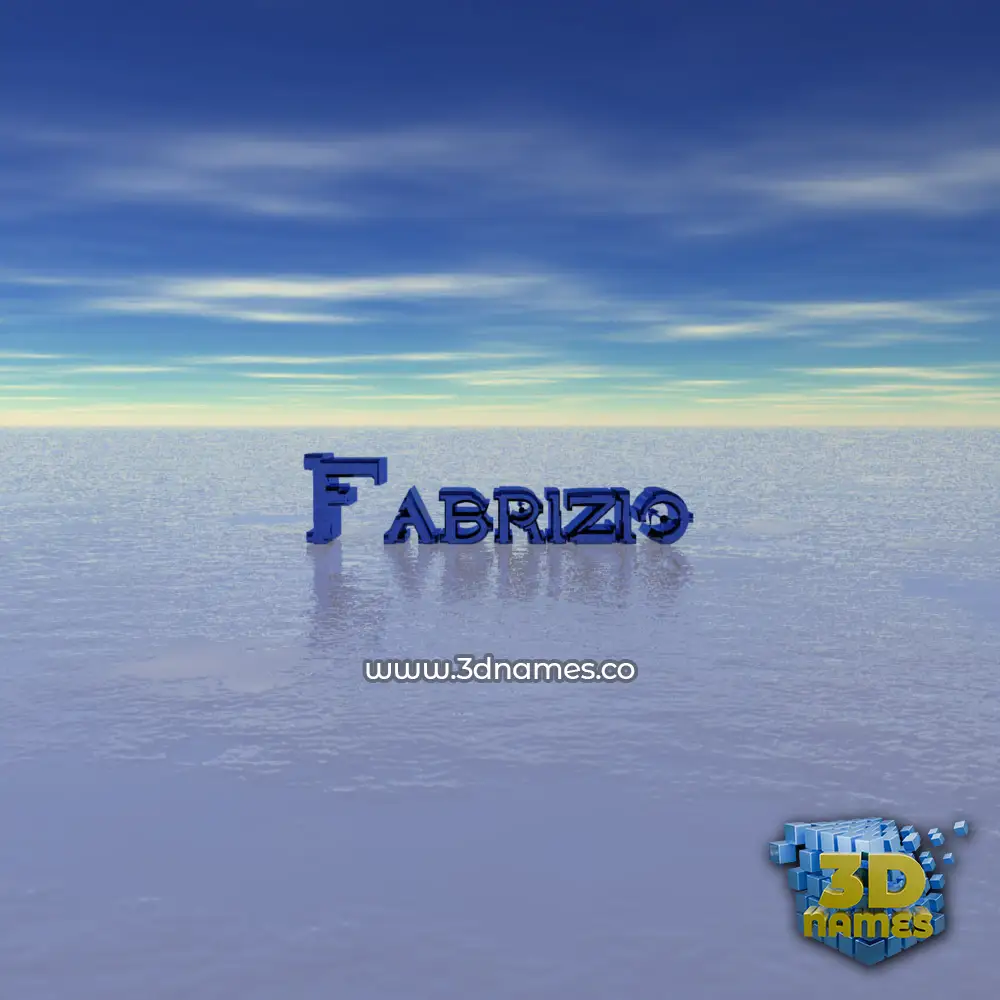 fabrizio in Horizon style - 3D name wallpaper