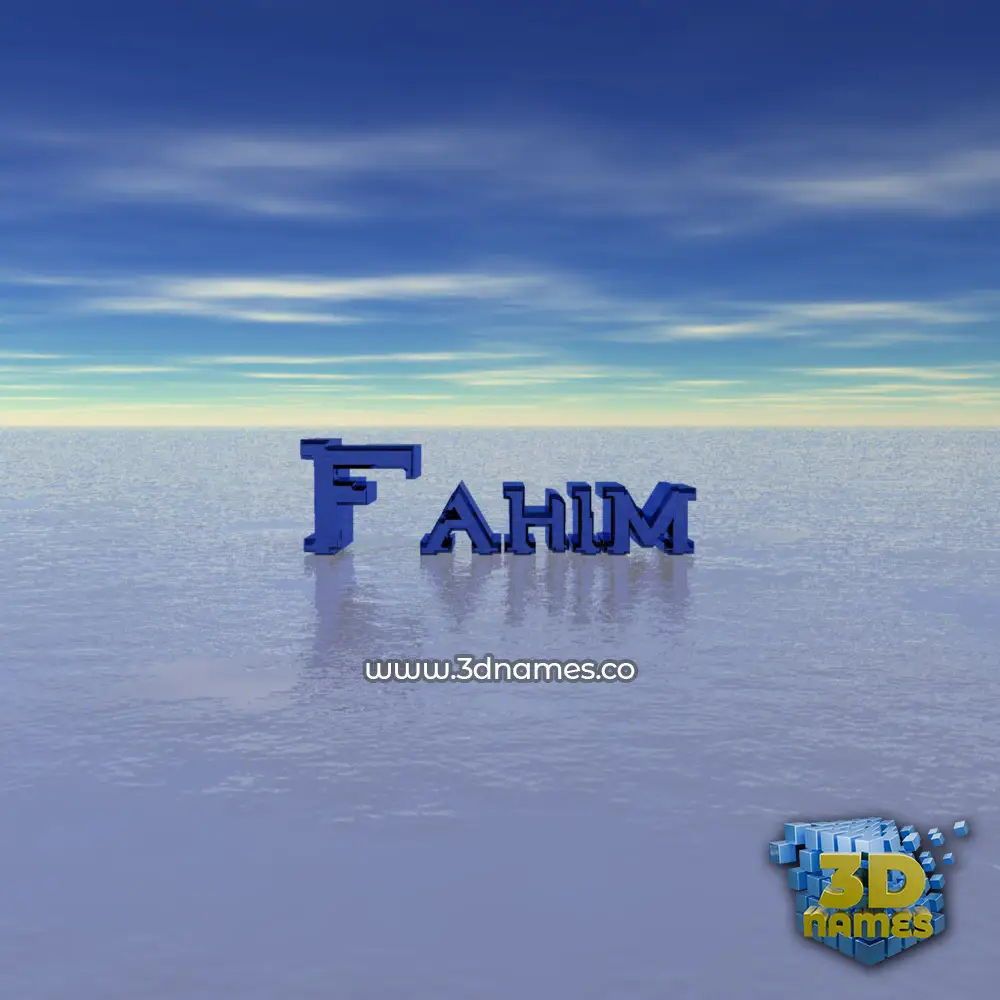 fahim in Horizon style - 3D name wallpaper