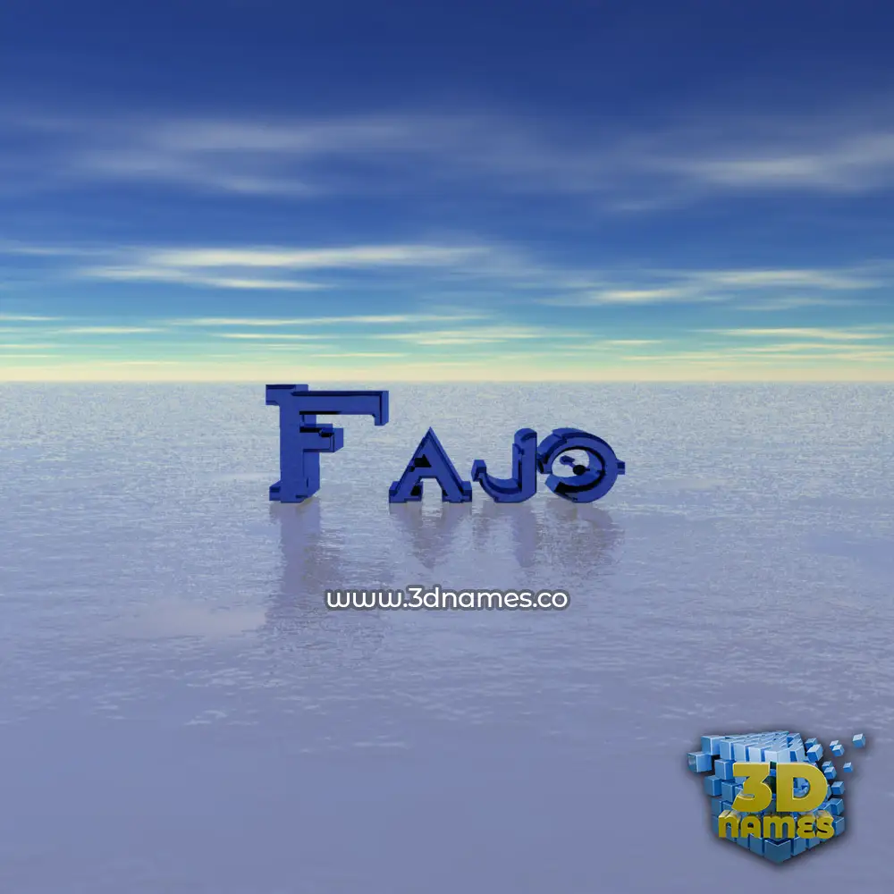 fajo in Horizon style - 3D name wallpaper