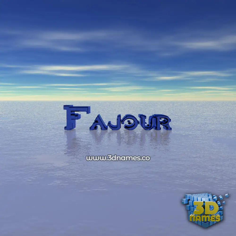 fajour in Horizon style - 3D name wallpaper