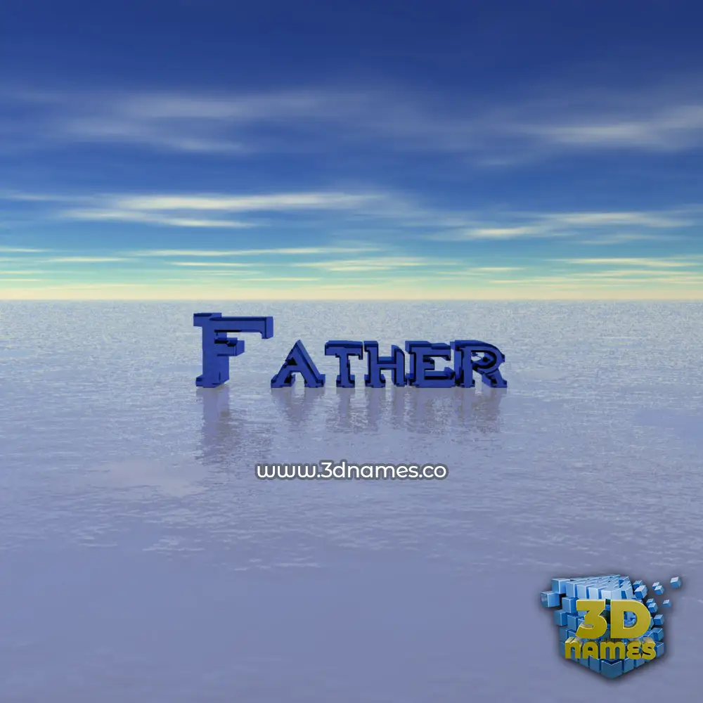 father in Horizon style - 3D name wallpaper
