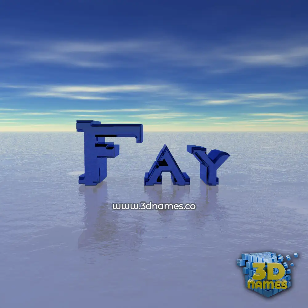 fay in Horizon style - 3D name wallpaper