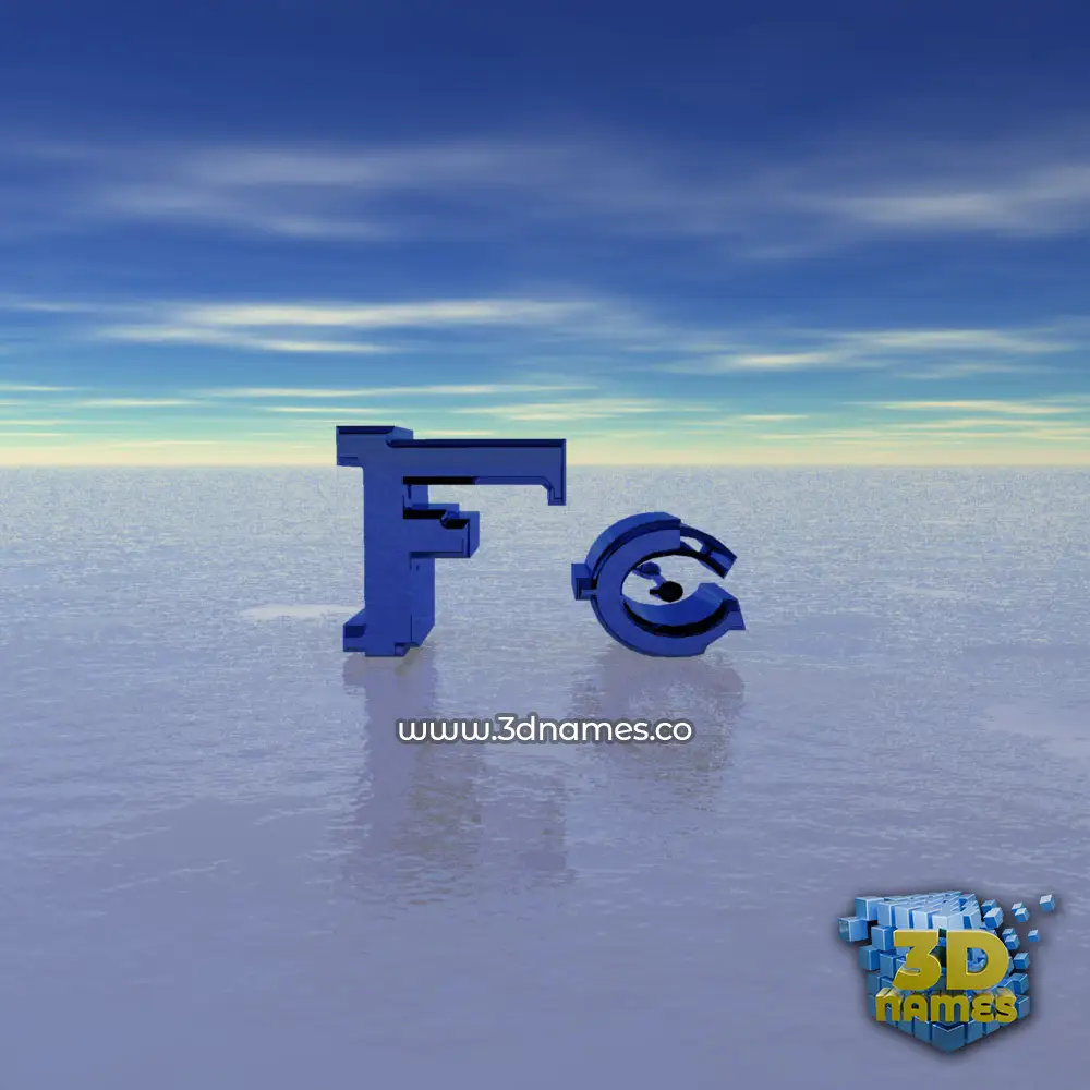 fc in Horizon style - 3D name wallpaper