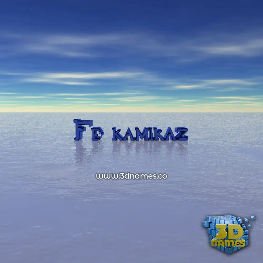 fd kamikaz in Horizon style - 3D name wallpaper