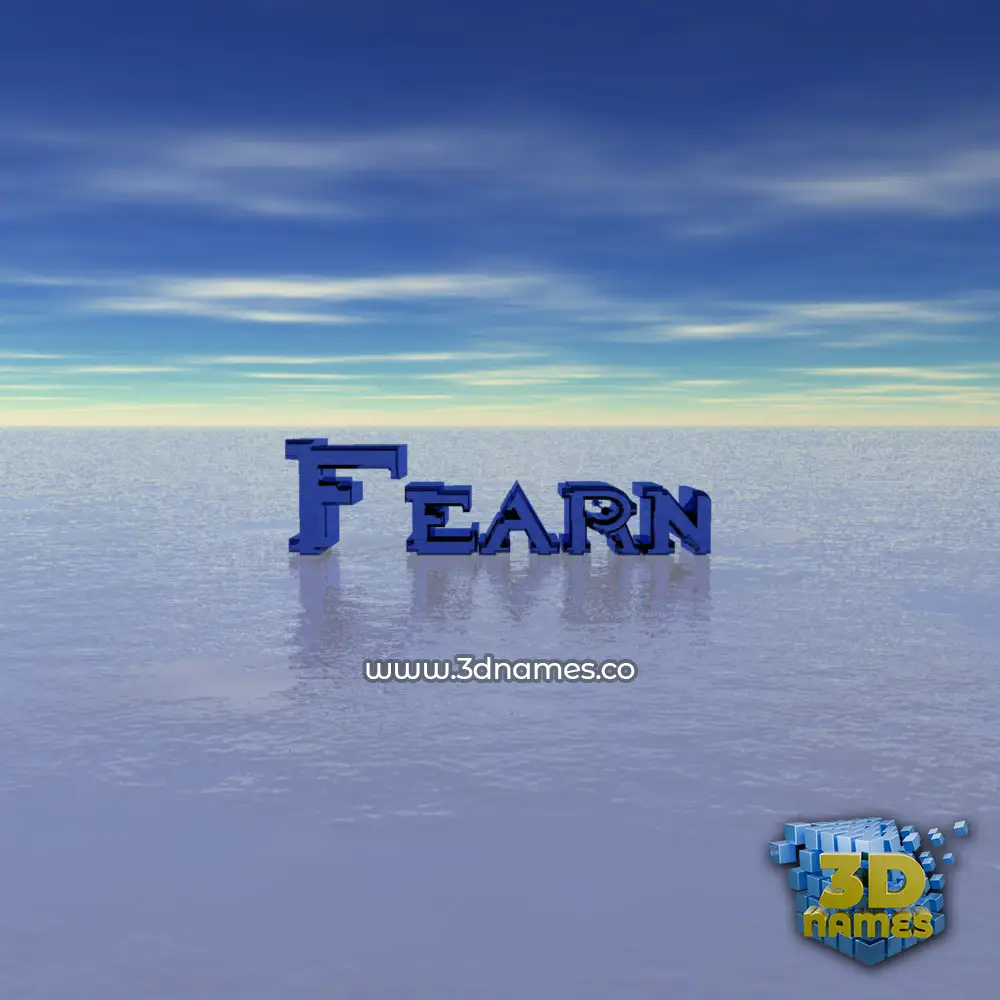 fearn in Horizon style - 3D name wallpaper